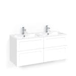 Tvättställsskåp Macro Design Crown Shape med Dubbelt Tvättställ