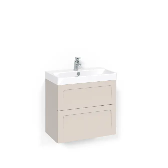 Tvättställsskåp Macro Design Crown Ramlucka Light 70