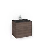 Tvättställsskåp Macro Design Crown Push Open Med Glastvättställ