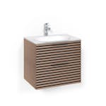 Tvättställsskåp Macro Design Crown Stripe Med Glastvättställ