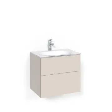 Tvättställsskåp Macro Design Crown Plain Med Glastvättställ