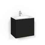 Tvättställsskåp Macro Design Crown Push Open Med Glastvättställ