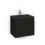 Tvättställsskåp Macro Design Crown Push Open Med Glastvättställ