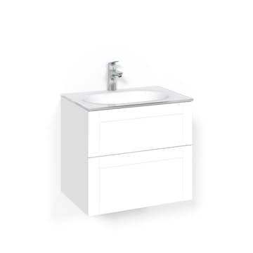 Tvättställsskåp Macro Design Crown Frame Med Glastvättställ