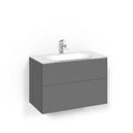 Tvättställsskåp Macro Design Crown Push Open Med Glastvättställ