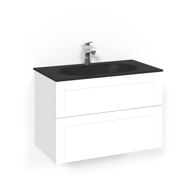 Tvättställsskåp Macro Design Crown Frame Med Glastvättställ