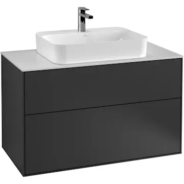 Tvättställsskåp Villeroy & Boch Finion med 2 Lådor och Bänkskiva för Ytmonterat Tvättställ