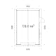 Garage Palmako Roger 19,0 m2 med Takskjutport