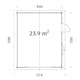 Garage Palmako Roger 23,9 m2 utan Port