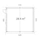 Garage Palmako Roger 28,4 m2 utan Port