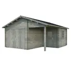 Garage Palmako Roger 21,9 m2 med Slagport