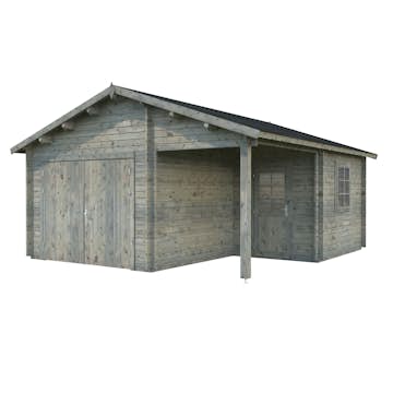 Garage Palmako Roger 21,9 m2 med Slagport