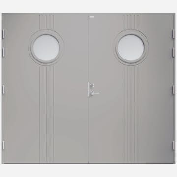 Garagedörr Diplomat Gullan Klarglas