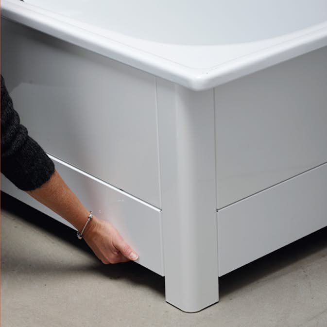 Tilläggsgavel Svedbergs till Emaljbadkar 130-170