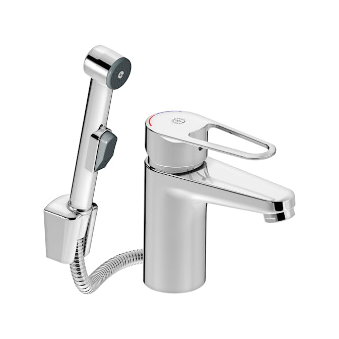 Tvättställsblandare Gustavsberg Nya Nautic med Handdusch