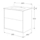 Tvättställsskåp Gustavsberg Artic 60 cm
