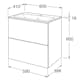 Tvättställsskåp Gustavsberg Graphic Base