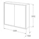 Väggskåp Gustavsberg Graphic Grund 60 cm