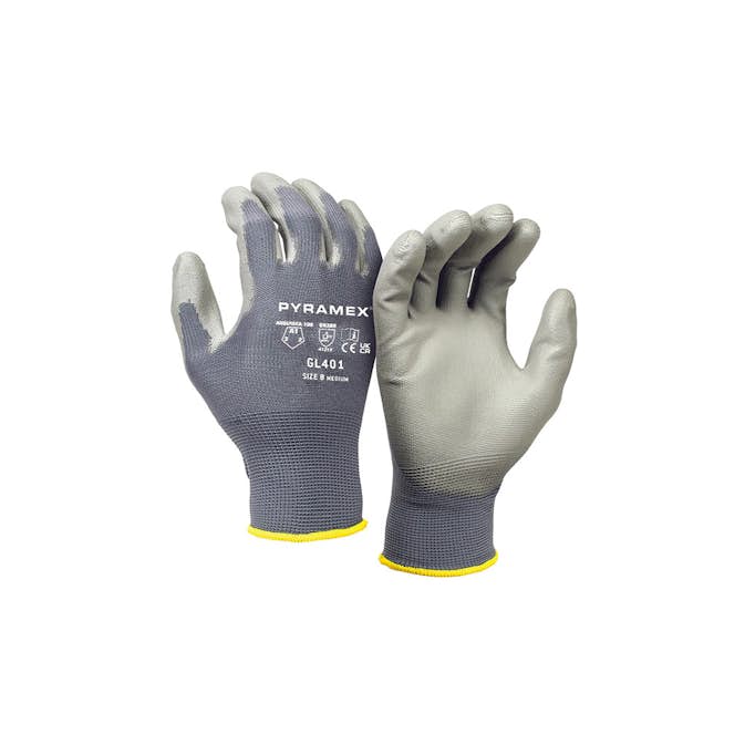 Skyddshandskar Pyramex Polyurethane 13g Nylon Liner Grå