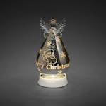 Glasboll Gnosjö Konstsmide Ängel Merry Christmas LED