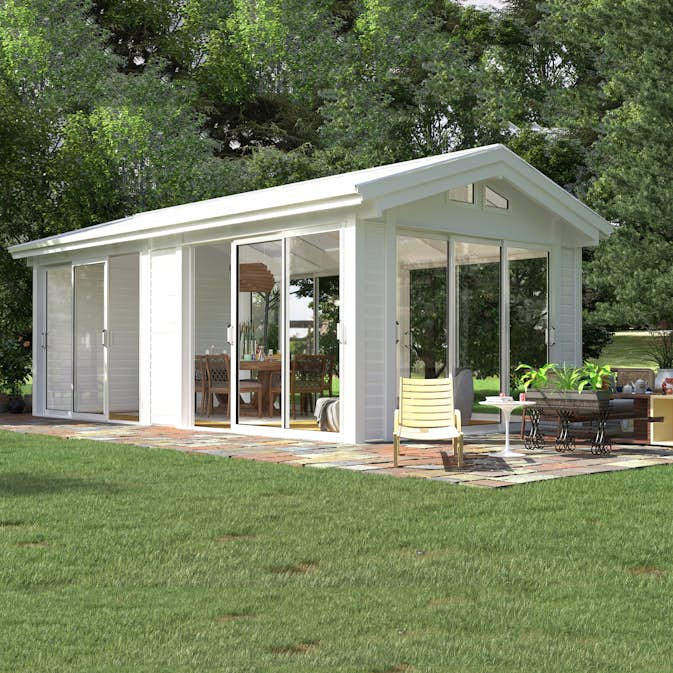 Komplett Fristående Uterum Landskap Glittra Året Runt 21,8 kvm