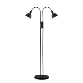Golvlampa Nordlux Ray Dubbel Svart Dimbar