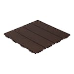 Golvplatta Hestraplattan Woodlook Dark Oak Golvtrall i Plast