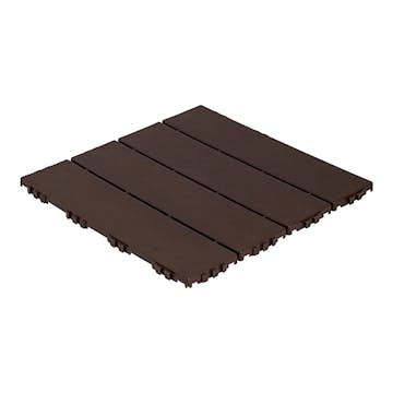 Golvplatta Hestraplattan Woodlook Dark Oak Golvtrall i Plast
