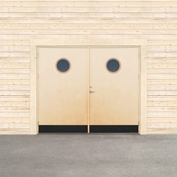 Garageport Sveadörren Varm Runt Fönster Obehandlad