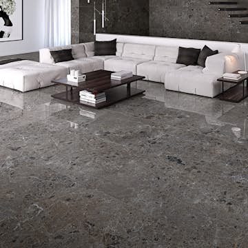 Klinker Tenfors Artic Antracita Marmor Blank 78x158 cm