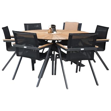 Matgrupp Venture Home Meya Ø 140 med 6 Stolar