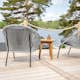 Loungeset Venture Home Chania Bord med 2 Lindos LoungeTrädgårdsstolar Utomhus
