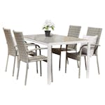 Matgrupp Utomhus Venture Home Break med 4 Anna Trädgårdsstolar