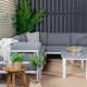 Loungegrupp Venture Home Copacabana med Pincy Soffbord 3+3 Utomhus