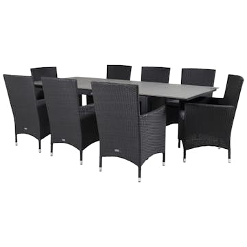 Matgrupp Venture Home Lova 160/240 med 8 Milwa Stolar