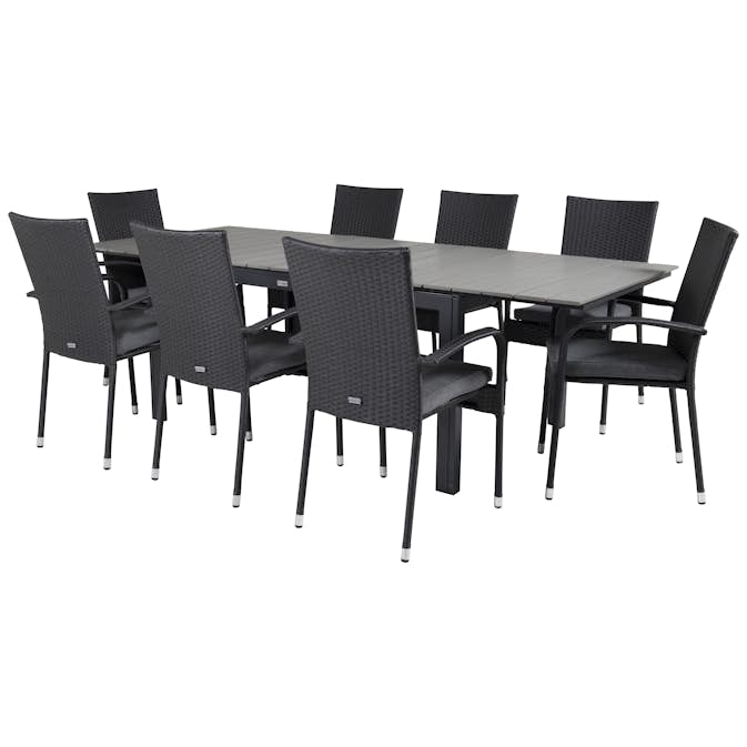 Matgrupp Venture Home Lova 160/240 med 8 Asta Stolar