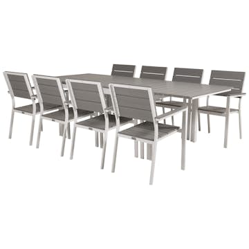 Matgrupp Venture Home Lova 160/240 med 8 Lova Stolar