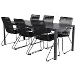 Matgrupp Utomhus Venture Home Bront 205 med 6 Berfin KarmTrädgårdsstolar