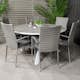 Matgrupp Utomhus Venture Home Pincy Ø140 med 6 Asta Trädgårdsstolar