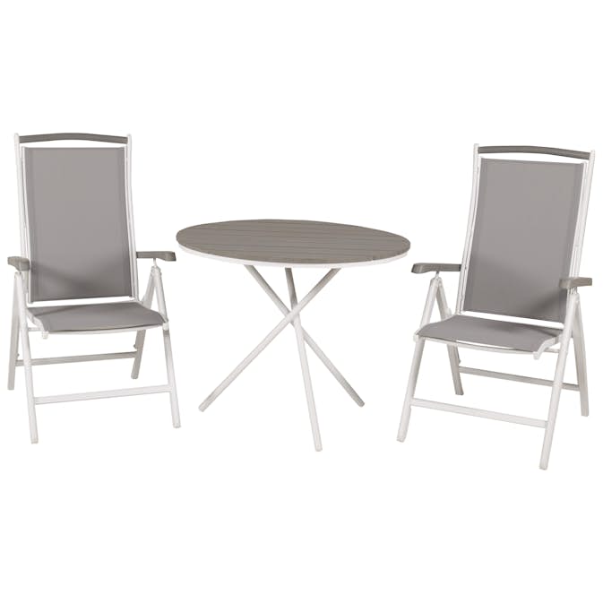 Cafégrupp Venture Home Parma med 2 Albany Stolar