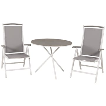 Cafégrupp Venture Home Parma med 2 Albany Stolar