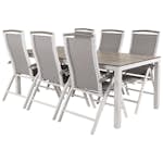 Matgrupp Utomhus Venture Home Lea 205 med 6 Aleyna Trädgårdsstolar