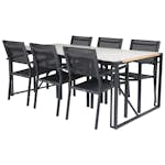 Matgrupp Venture Home Tilly 200 med 6 Copacabana Matstolar