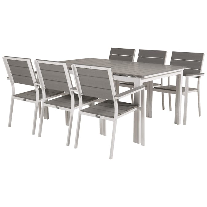 Matgrupp Venture Home Lova 160/240 med 6 Lova Stolar