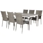Matgrupp Venture Home Lova 160/240 med 6 Asta Stolar