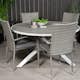 Matgrupp Utomhus Venture Home Pincy Ø140 med 4 Asta Trädgårdsstolar
