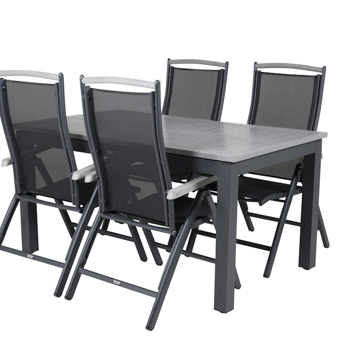 Matgrupp Venture Design Aleyna 152/210 med 4 Stolar