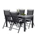 Matgrupp Venture Design Aleyna 152/210 med 4 Stolar