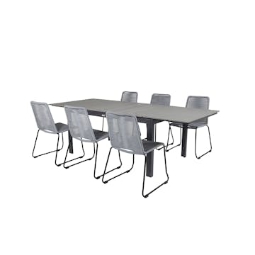 Matgrupp Venture Home Lova 160/240 med 6 Leon Stolar