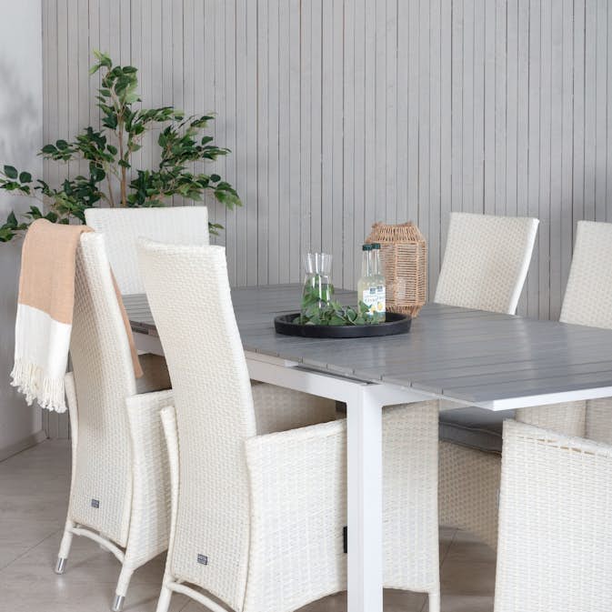 Matgrupp Venture Home Lova 160/240 med 6 Pishi Stolar